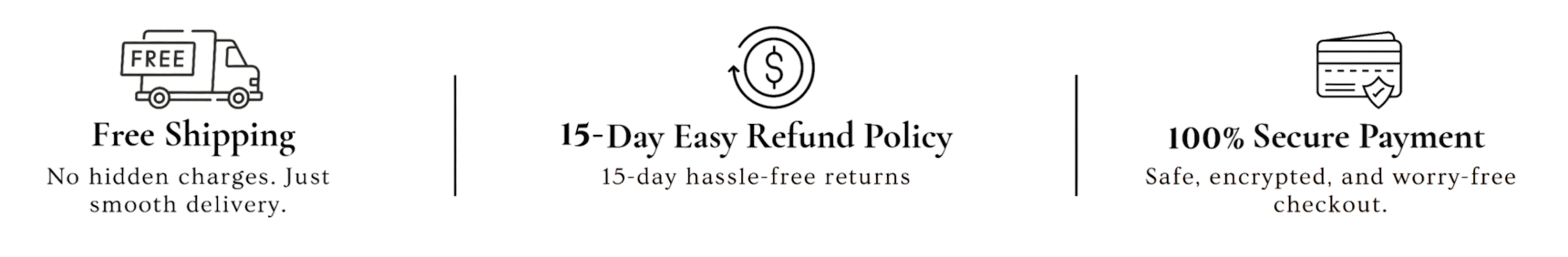 Free shipping on all orders